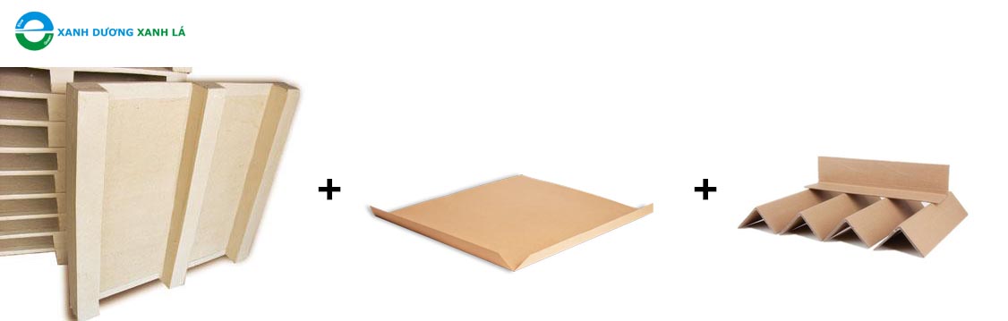 kết hợp sử dụng thanh nẹp góc giấy với pallet và slip sheet